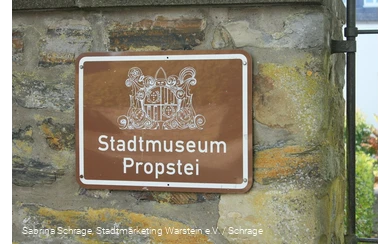 Eingangsschild Schatzkammer Propstei