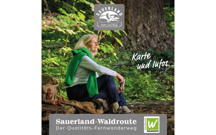 Faltkarte Sauerland Waldroute