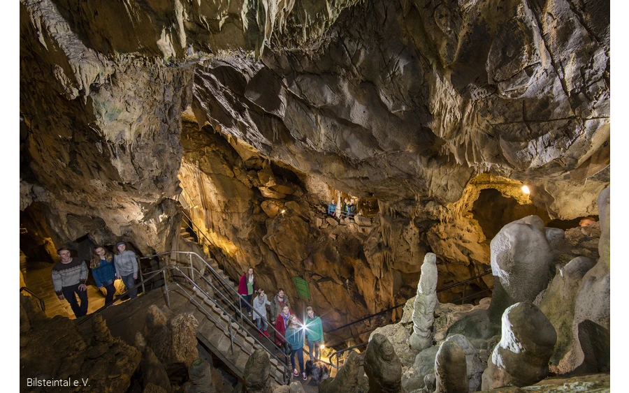 Führung Bilsteinhöhle Gruppe