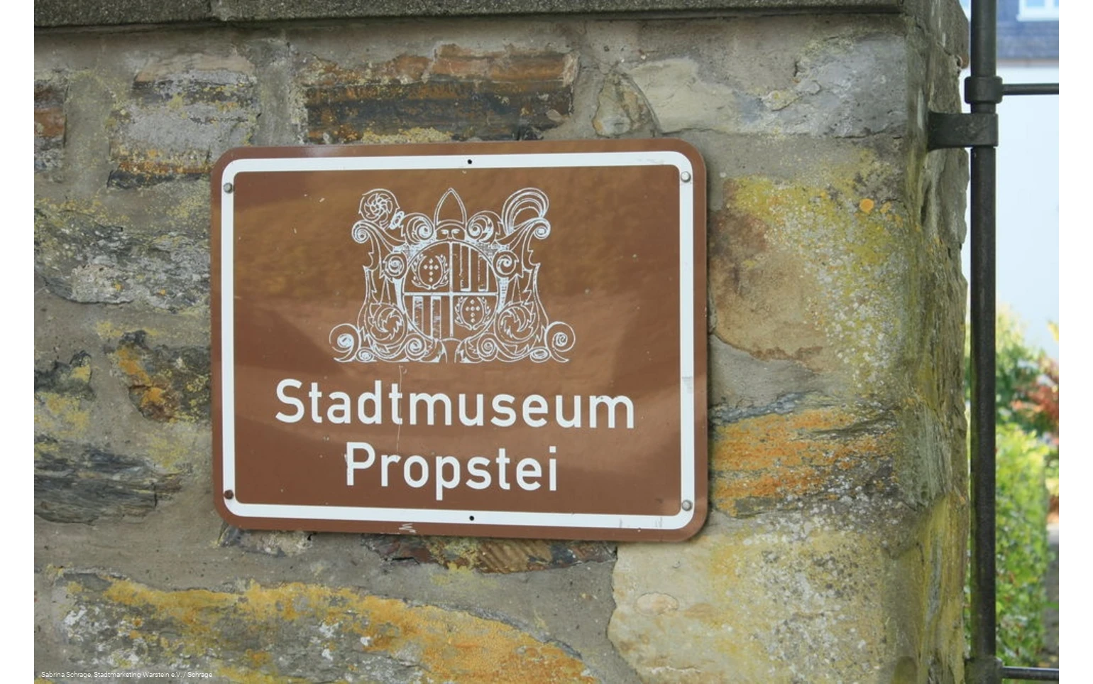 Eingangsschild Schatzkammer Propstei