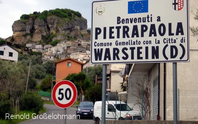 Schild Partnerstadt