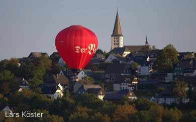 Ballon über Hirschberg
