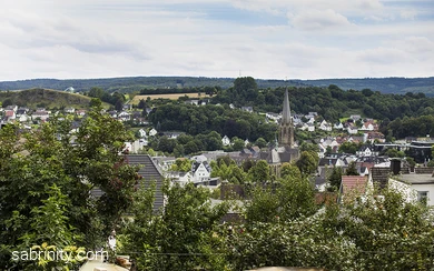 Ausblick über Warstein von der Alten Kirche