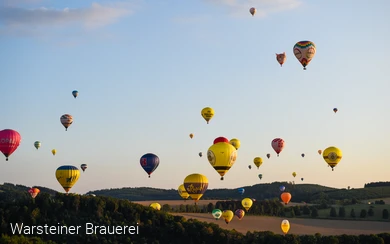 Ballonstart gegen Abend