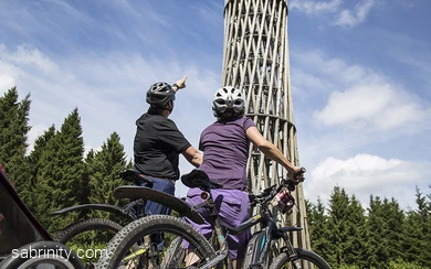Mountainbiken am Lörmecketurm