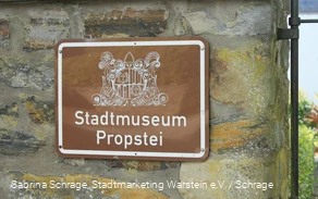 Eingangsschild Schatzkammer Propstei