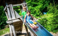 Kinder rutschen