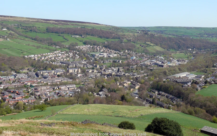Blick auf Mytholmroyd