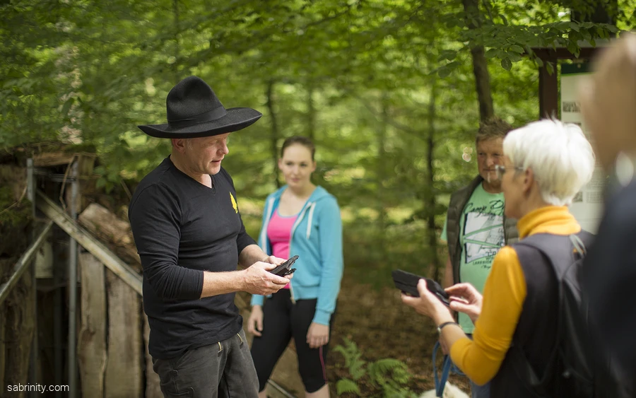 Kohlenmeilerbesichtigung
