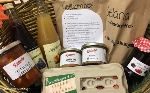 regionale Produkte im Korb