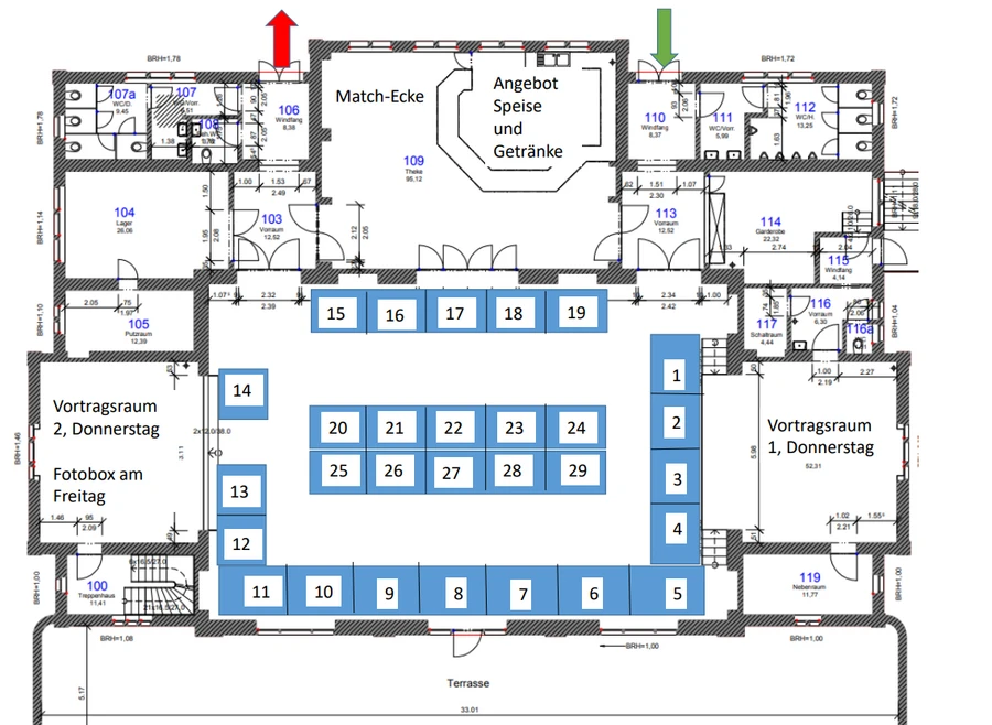 Standplan Ausbildungsmesse Gesundheit 2026