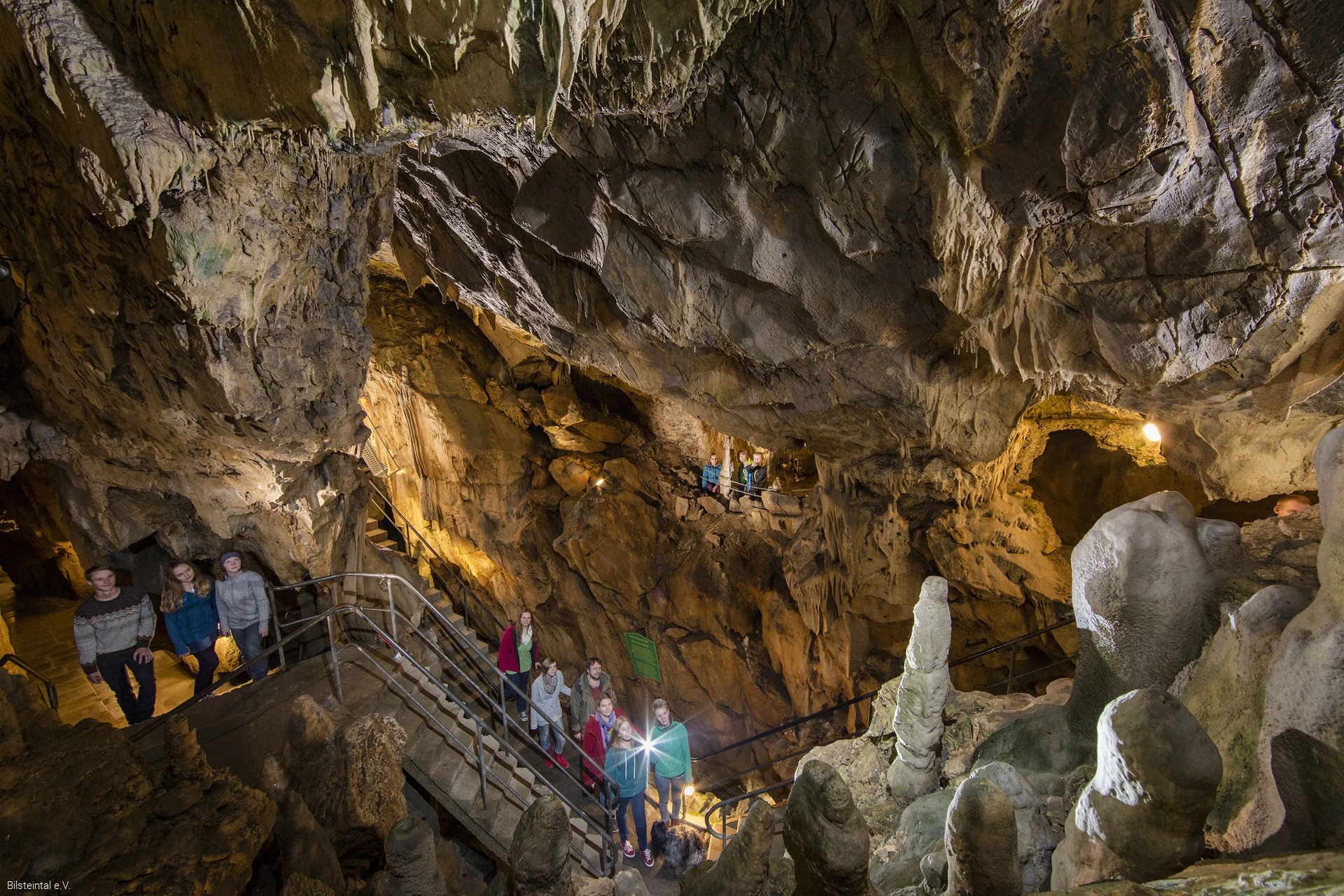 Führung Bilsteinhöhle Gruppe