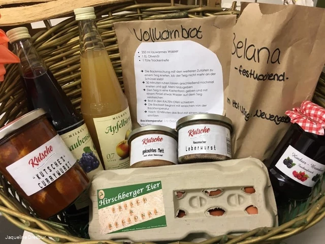 regionale Produkte im Korb