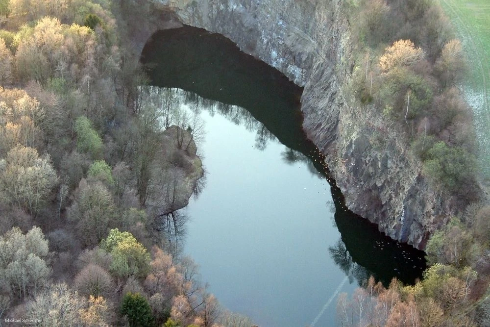 Blick auf den Steinbruch Blick auf den Steinbruch